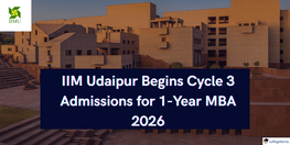 IIM Udaipur Begins Cycle 3 Admissions for 1 Year MBA 2026